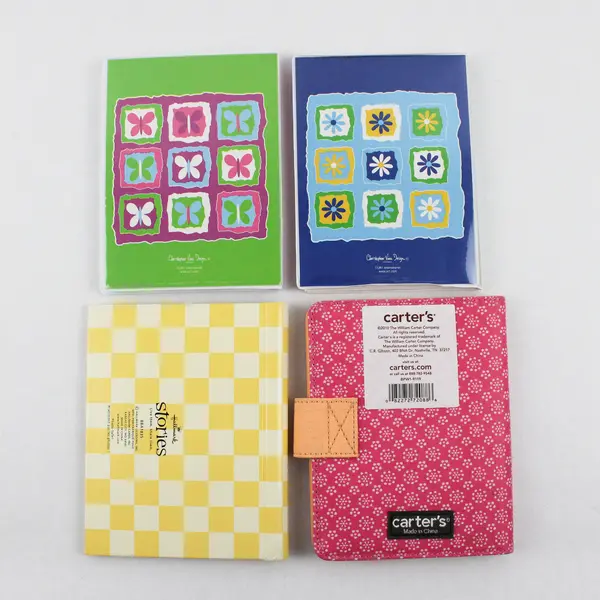 Lot of 4 4x6 Photo Albums Clear Protective Sleeves 1 HC 2 Vinyl 1 Soft Cover