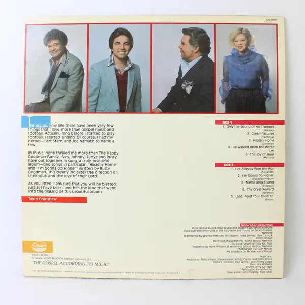 The Happy Goodman Family Goin Higher 12"  Vinyl Record