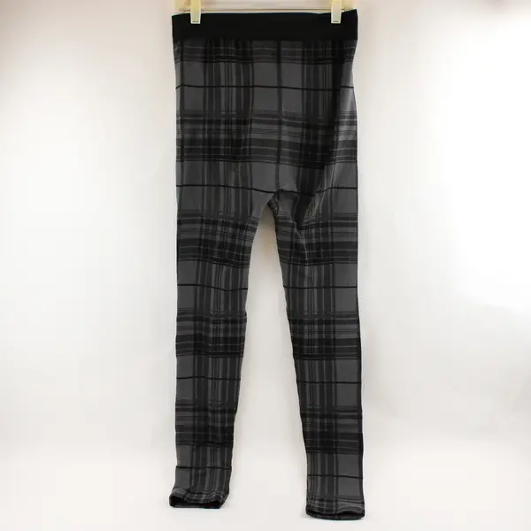Gold Medal International Black and Gray Plaid Leggings Women's Large to XL