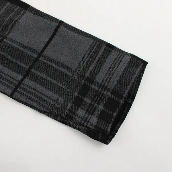 Gold Medal International Black and Gray Plaid Leggings Women's Large to XL