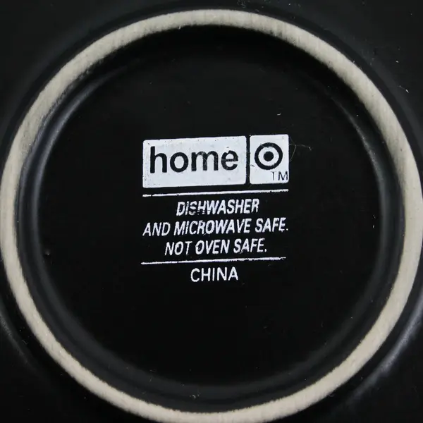 Target Brown Lotus Leaf Patterned Square Ceramic Plates 8.5"