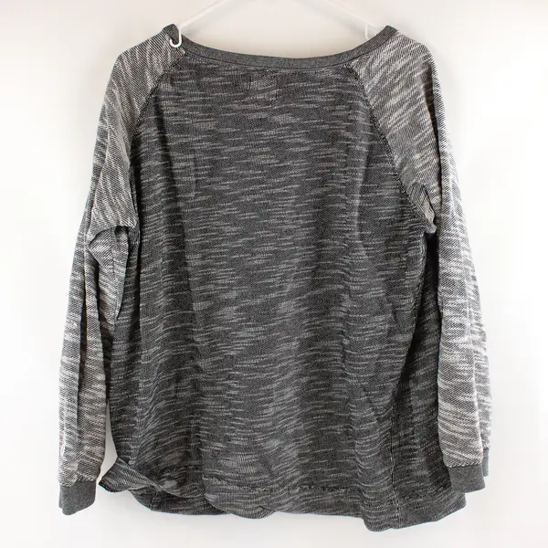 Champion Marled Gray and Black Long-Sleeved Shirt Men's XL