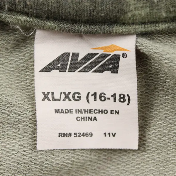 Avia Green Camo Long-Sleeved Shirt Women's XL 16-18