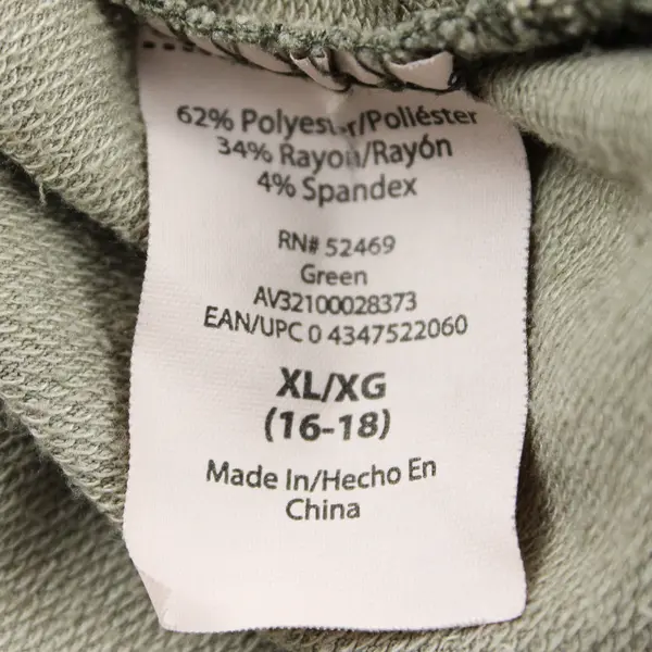 Avia Green Camo Long-Sleeved Shirt Women's XL 16-18