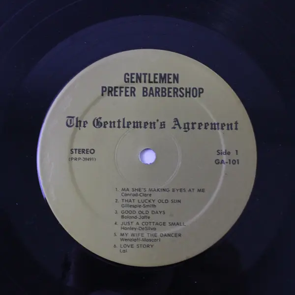The Gentlemen’s Agreement - The Gentlemen Prefer...Barbershop 12"  Vinyl  Record
