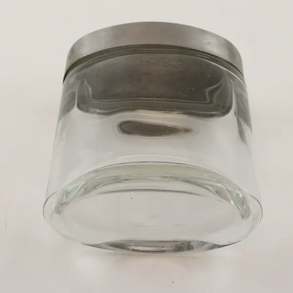 Clear Glass Storage Jar with Lid 5.5in Pantry Canister Kitchen 