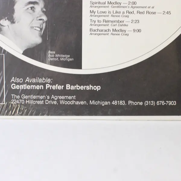 The Gentlemen's Agreement Just for the Record, 12" Vinyl Record