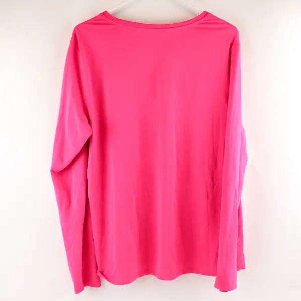 Athletic Works Hot Pink Long-Sleeved Activewear Top Women's XL 16-18