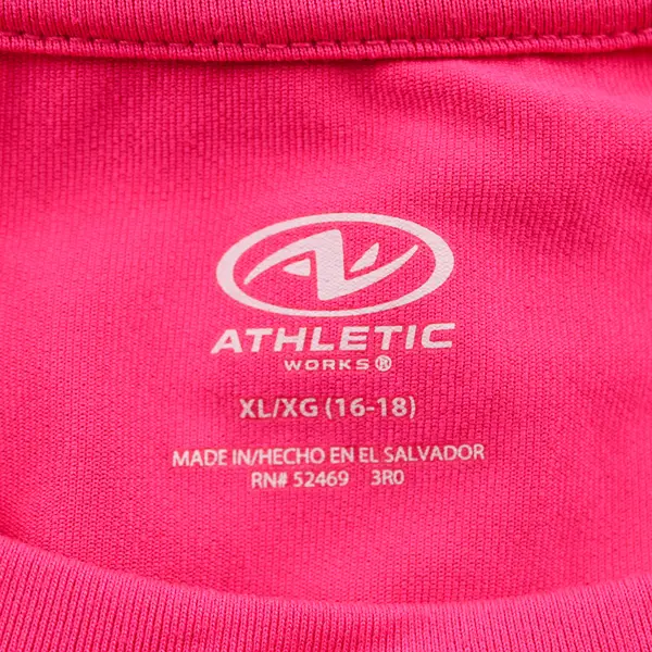 Athletic Works Hot Pink Long-Sleeved Activewear Top Women's XL 16-18