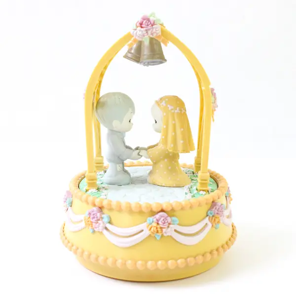 1986 Precious Moments MAY GOD BLESS YOU Revolving Musical Figurine