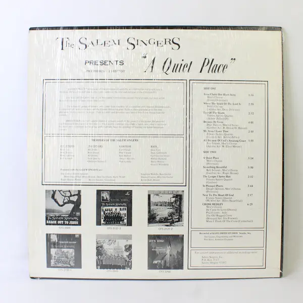 The Salem Singers - A Quiet Place 12" Vinyl Record