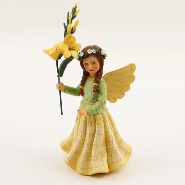 Demdaco Wildflower Angels “Gladiola for August Angel” Figurine 2002 Kathy Killip