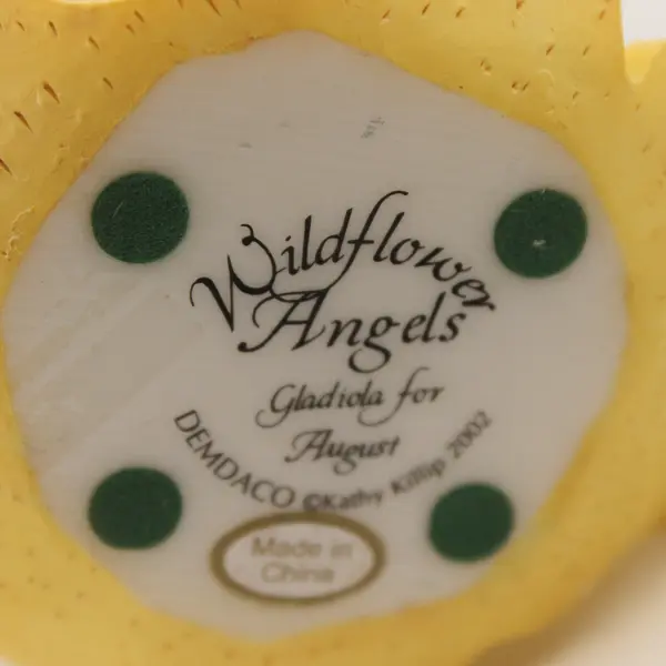 Demdaco Wildflower Angels “Gladiola for August Angel” Figurine 2002 Kathy Killip