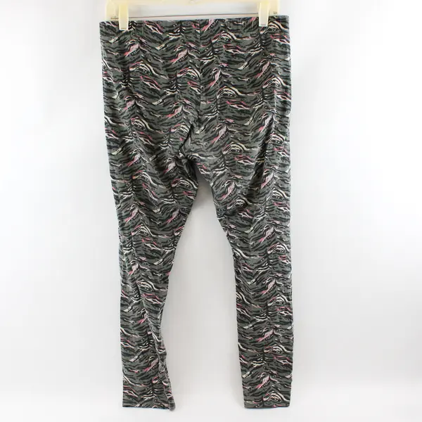 No Boundaries Green and Pink Animal Print Ankle Leggings Juniors Large 11-13