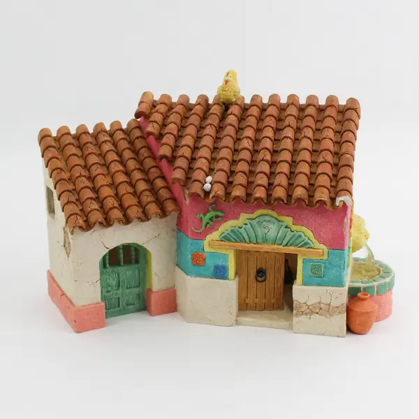 Enesco Friends Of The Feather Ceramic Light Up House Figurine Karen Hahn 1996