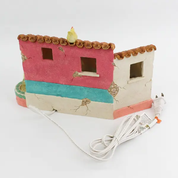 Enesco Friends Of The Feather Ceramic Light Up House Figurine Karen Hahn 1996