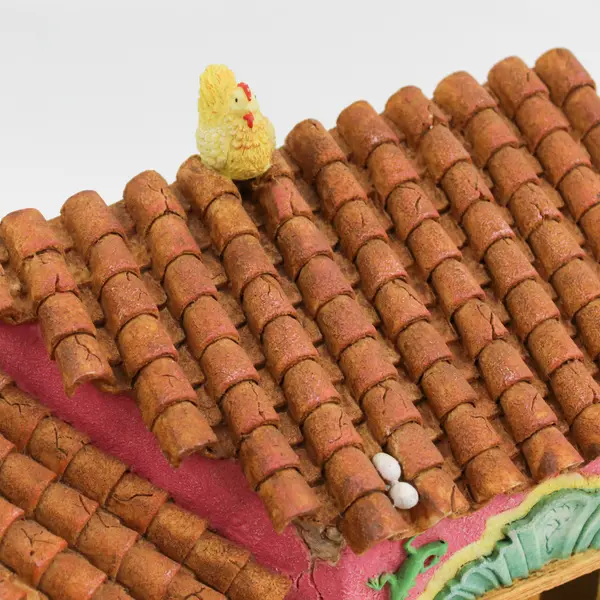 Enesco Friends Of The Feather Ceramic Light Up House Figurine Karen Hahn 1996