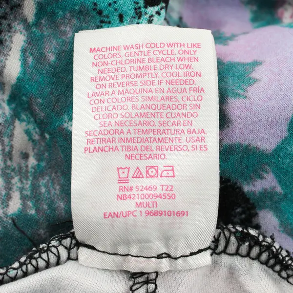 No Boundaries Pink and Green Forest Print Leggings Juniors Large 11-13