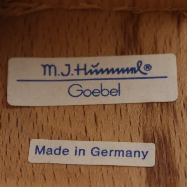 M. J Hummel Goebel Wooden Podium Stand Miniature German Made 3.5" Tall