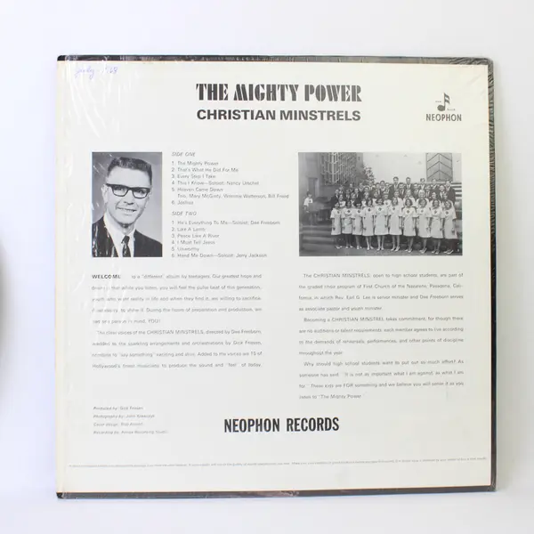 Christian Minstrels The Mighty Power  12" Vinyl Record