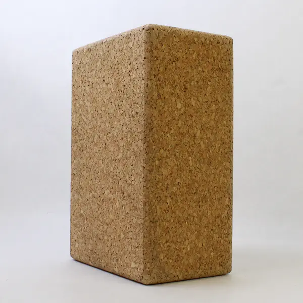 Unbranded Solid Cork Yoga Blocks Prop Stretching Exercises 9" x 6" x 4"