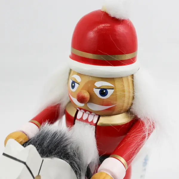 Kurt S Adler Santa’s World Santa Nutcracker Riding A Rocking Horse Red Hat