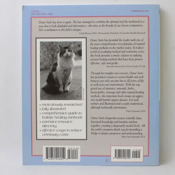 Natural Healing for Dogs & Cats by Diane Stein 2000 Paperback Alternative Health