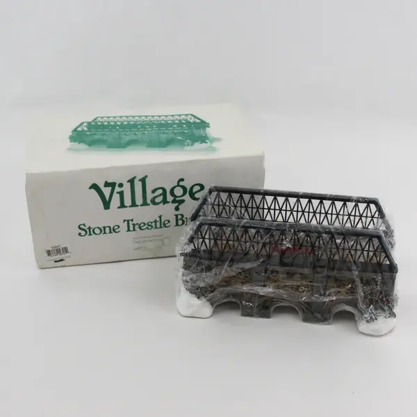DEPT 56 Snow Village Stone Trestle Bridge # 52647 Retired