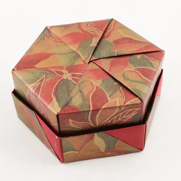 Small Folded Paper Gift Box 3.5x3.5x2in Used Party Favors Wedding