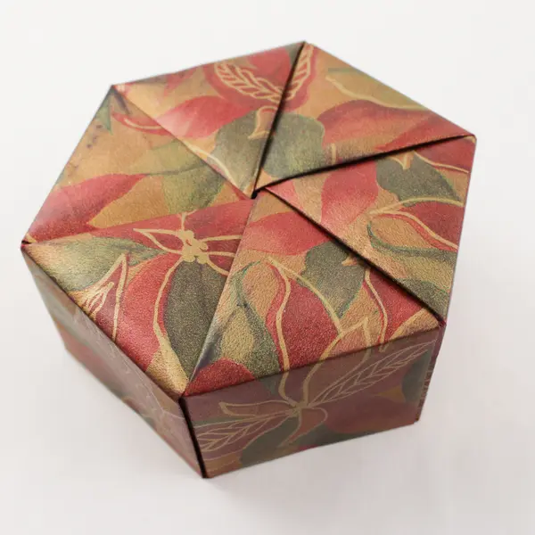 Small Folded Paper Gift Box 3.5x3.5x2in Used Party Favors Wedding