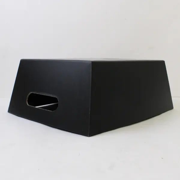 Black Organizer Bin w/ Handles Open-Top 12.5x10x4.5