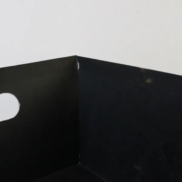 Black Organizer Bin w/ Handles Open-Top 12.5x10x4.5