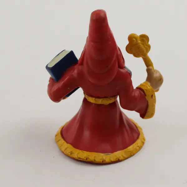 Red Wizard Figurine w/ Scepter & Book - Fantasy Collectible 3in