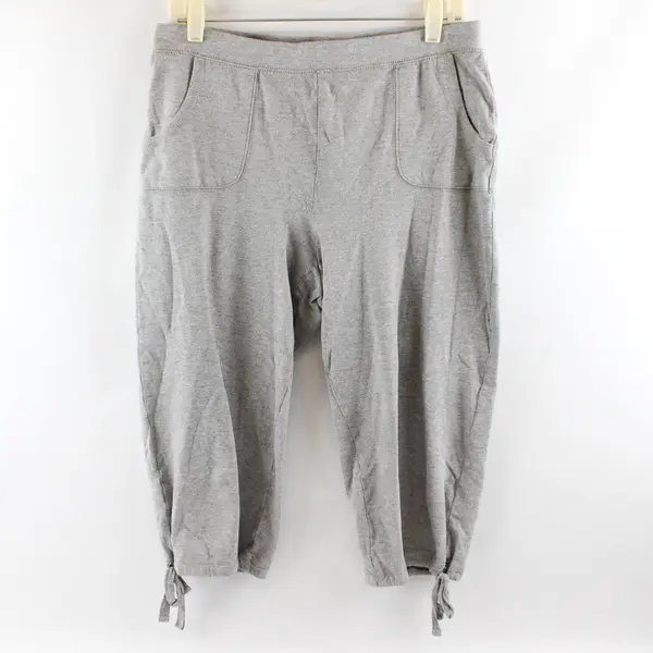 Vintage Cotton Gray Capri Sweats Women's Medium