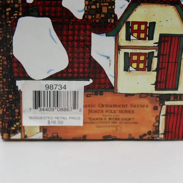 1990 Dept. 56 North Pole Series SANTA'S WORKSHOP  98734 NIB Retired