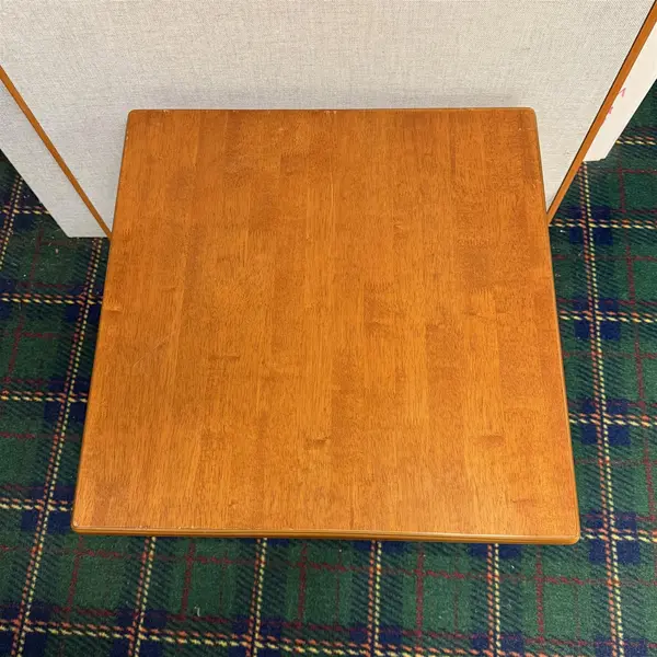 Medium Wood Square End/Side Table Spindle Legs 2011- Local Pickup Only