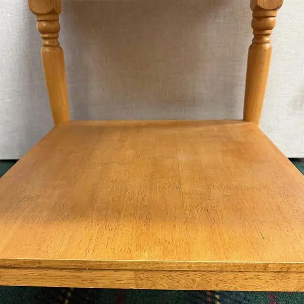 Medium Wood Square End/Side Table Spindle Legs 2011- Local Pickup Only