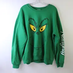 Hybrid Promotions The Grinch Green Pullover Sweatshirt Juniors' XL 15-17