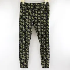 No Boundaries Green Yin & Yang Print Ankle  Leggings Juniors Large 11-13