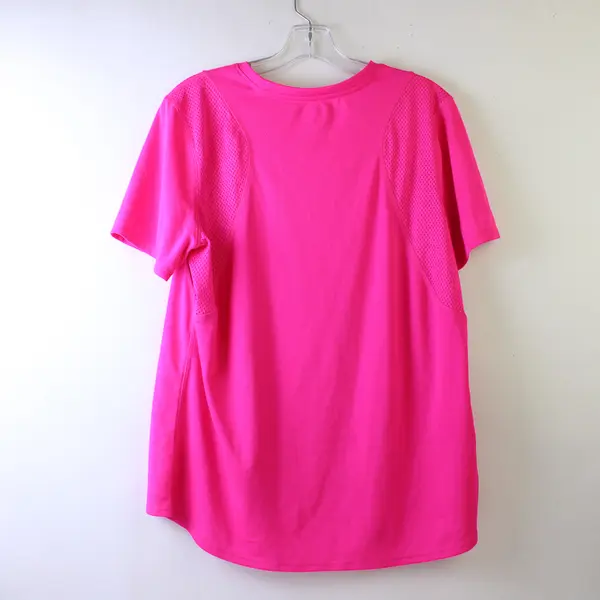 Avia Pink Vented Activewear Short-Sleeved T-Shirt Women's XL 16-18