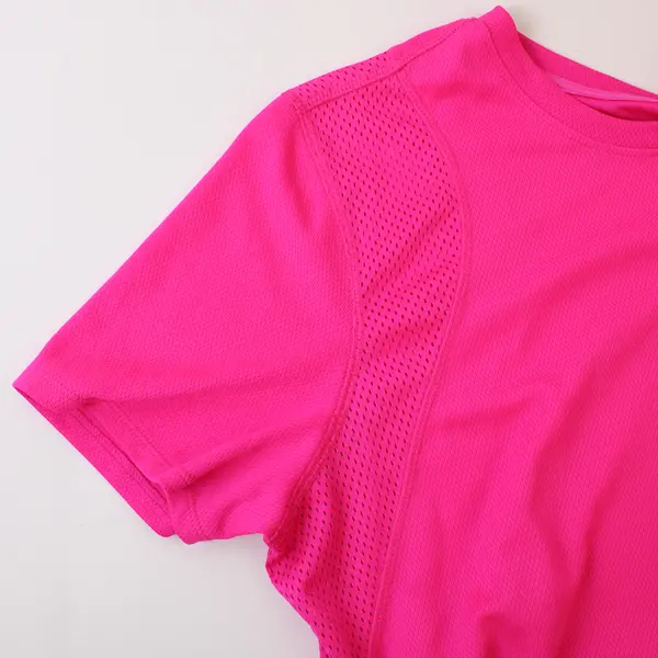 Avia Pink Vented Activewear Short-Sleeved T-Shirt Women's XL 16-18