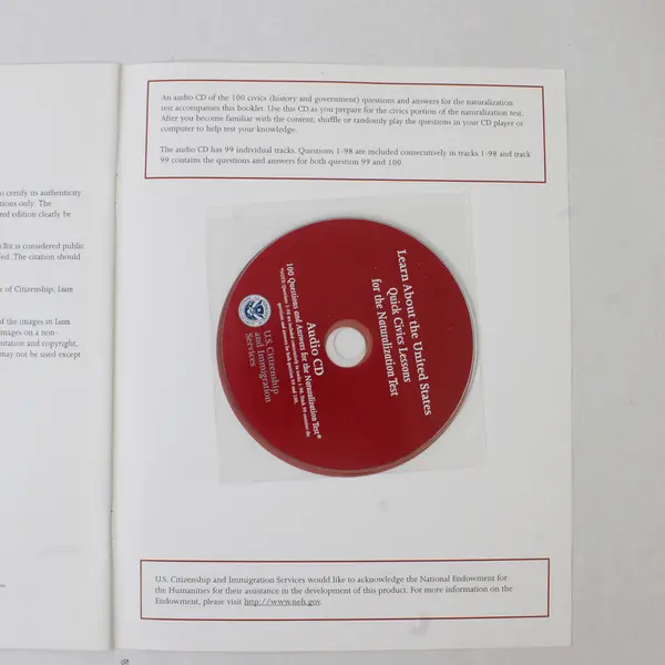 Learn About the United States Quick Civics Lessons Sealed Audio CD 2009 PB