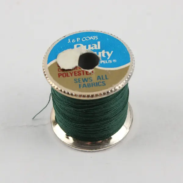 Lot of 4 Green Sewing Thread Spools Assorted Shades for Quilting