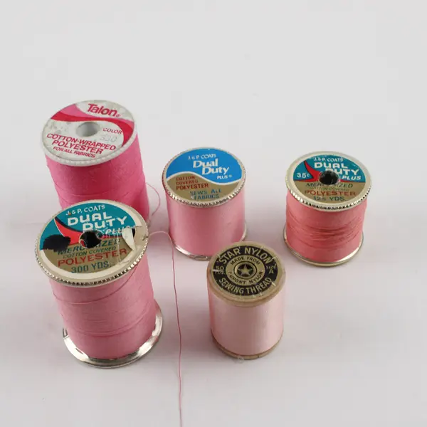 Lot of 5 Pink Thread Assorted Shades Sewing Quilting Embroidery Craft