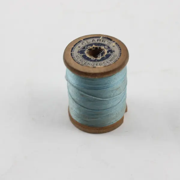 Lot of 5 Blue Sewing Thread Spools Assorted Shades for Quilting