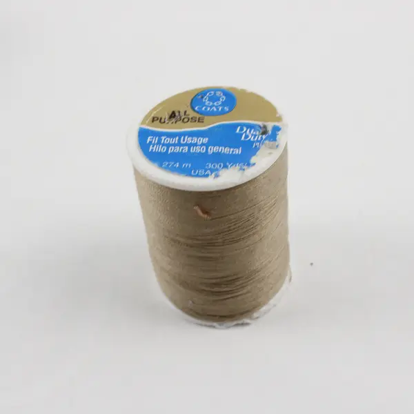 Lot of 5 Brown Sewing Thread Spools Assorted Shades Quilting 