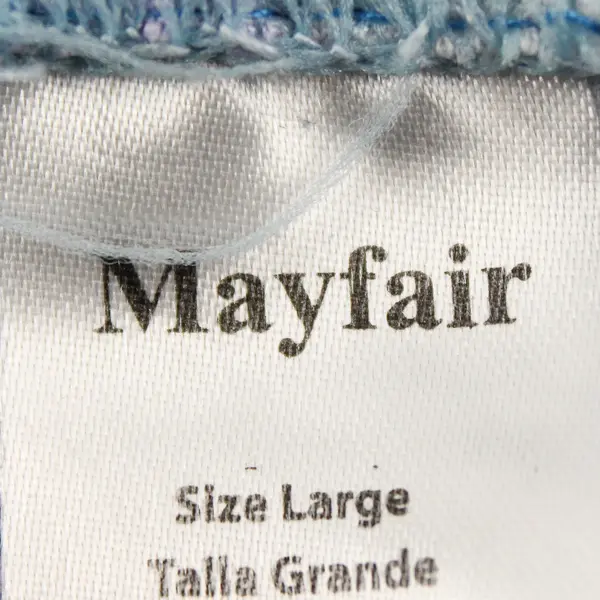 Mayfair Blue and Purple Tie-Dye Leggings Women's Large