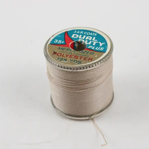 Lot of 5 Brown Sewing Thread Spools Assorted Shades for Quilting