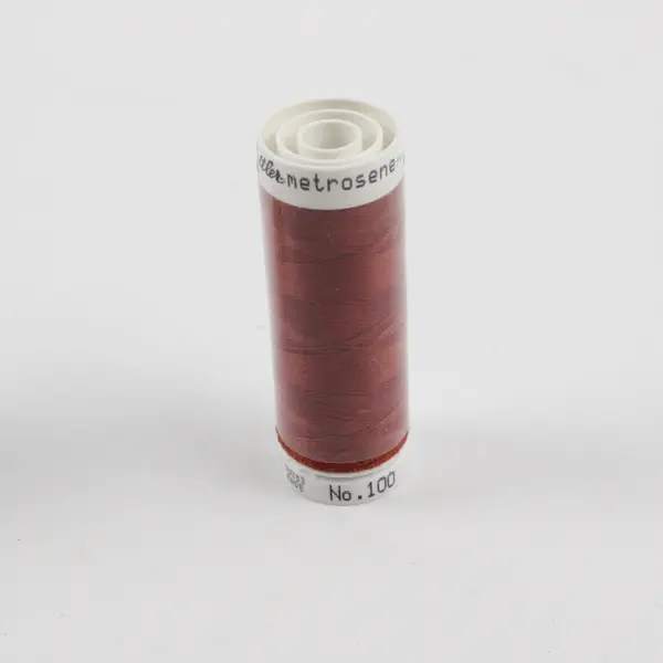 Lot of 5 Brown Sewing Thread Spools Assorted Shades for Quilting