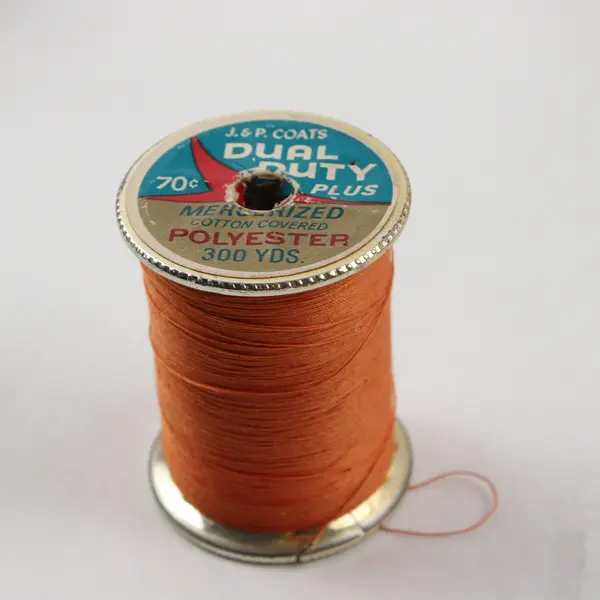 Lot of 5 Orange Sewing Thread Spools Assorted Shades for Quilting